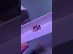 5.03ct Lab Growm Diamant Émeraude Coupe CVD Fancy Rose VS2 VG EX N IGI