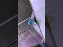 3.2CT Fancy Intense Bleu VS1 2EX CVD Lab Grandit Diamant Princesse coupé Certificat IGI