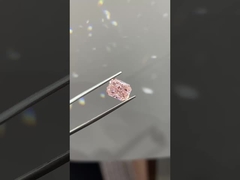 3.72ct Diamante de laboratoire Radiant coupé CVD Rose rose VS Diamante lâche