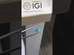 3.55ct Diamante de laboratoire coupée HPHT bleu vif VS2 2EX N IGI
