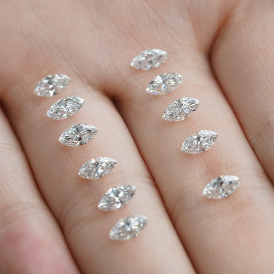acheter 1.5x3.3-4.8x9.5mm 0,01 à 0,68ct Diamants de mêlée naturels Blanc Marquise Forme DEF Couleur VVS Clarté online manufacture