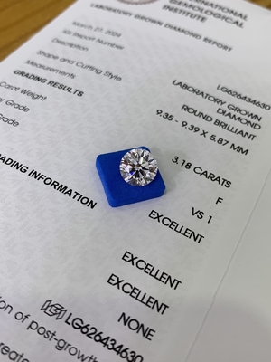 acheter 3.18CT F VS1 3EX CVD Diamant synthétique coupé par poire Certificat IGI LG626434630 online manufacture