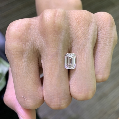 acheter 3.52CT Émeraude coupée Diamant de laboratoire cultivé VVS2 Clarté E Couleur online manufacture
