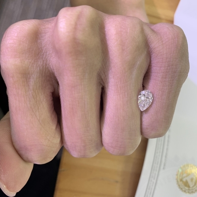 acheter 1.26CT F Couleur VVS2 Clarté 2EX Forme de poire Diamants produits en laboratoire online manufacture