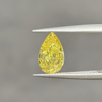 acheter 1.7ct Diamants cultivés en laboratoire Pear Cut CVD Fantastique jaune vif VS1 2EX N IGI online manufacture