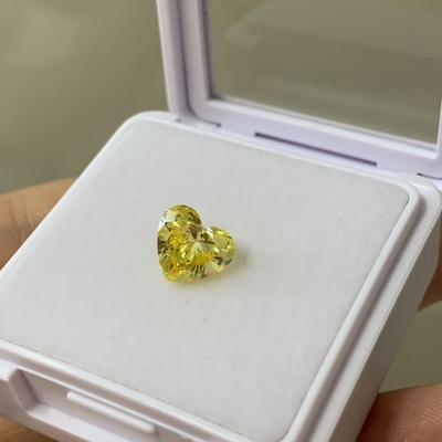 acheter 1.67CT Fancy Intense Jaune Labé VS1 EX VG CVD Labé Diamant Coupe de cœur online manufacture