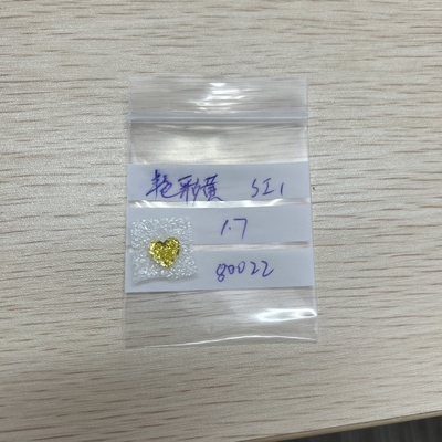 acheter 1.7CT Fancy Yellow SI1 HPHT Diamants Canari faits par l'homme coupé au cœur online manufacture