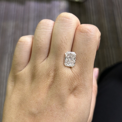 acheter 4.37ct Radiant Cut Lab Créé Diamant CVD F VS1 EX VG N Certifié IGI online manufacture