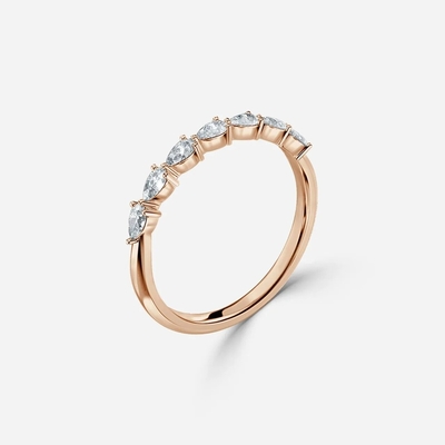 acheter Lab Diamond Wedding Band VVS Clarity HPHT Pear Cut Lab Grandit avec une bague en diamant online manufacture
