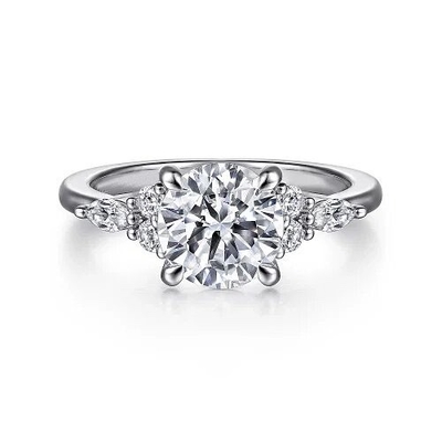 acheter Une bague de mariage en diamant de laboratoire, VVS Clarity HPHT, découpée en forme ronde, classique online manufacture