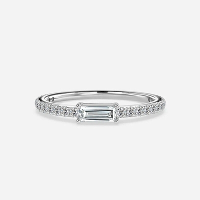 acheter La bande de mariage en diamant de laboratoire ronde VVS Clarité HPHT Émeraude coupée dans le réglage de la broche online manufacture