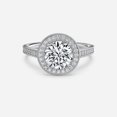 acheter Anneaux de diamants de laboratoire de coupe ronde Clarité VVS pour 5 -9 doigts online manufacture
