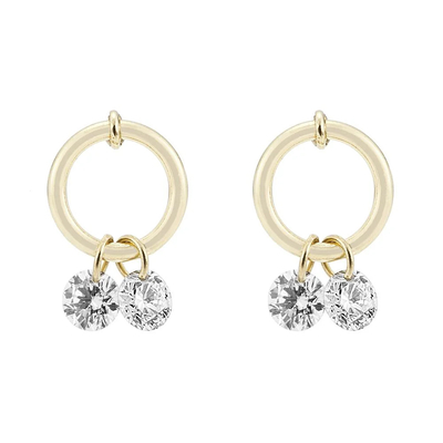 acheter 0.2 carats VVS Laboratoire créé Boucles d'oreilles en diamant Joaillerie Type Anneaux pierre précieuse Forme ronde online manufacture