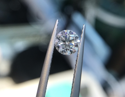 1.0CT D VS2 ID EX CVD HPHT Laboratoire cultivé Diamant rond Coupe brillante
