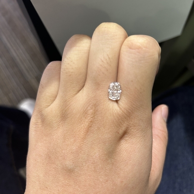 2.28CT Couche allongée coupée en laboratoire Diamant cultivé VS1 Clarité F Couleur
