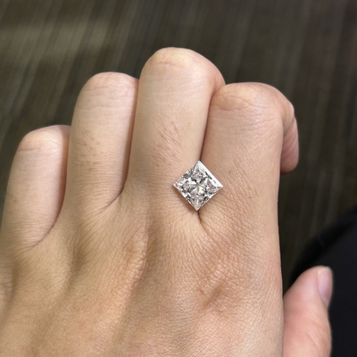 3.31 carats E VS2 EX VG CVD Lab Diamant Princesse coupé Pour les bijoux de bricolage