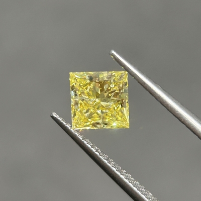 1.19ct Diamante jaune luxueuse cultivée en laboratoire VVS2 2EX N Certifié IGI