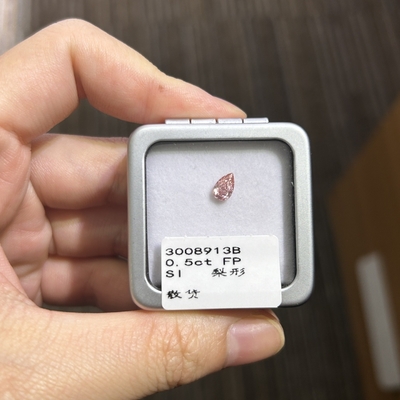 0.5ct VS1 Claireté rose clair Laburée Diamant Pear Coupe