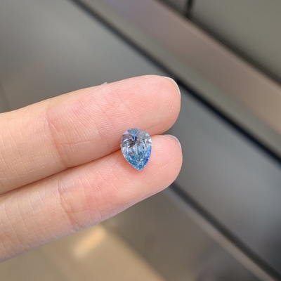 Certifié IGI 1.13ct Cultivé en laboratoire Diamant Pier Coupe CVD Fancy Intens bleu VS2 2EX N