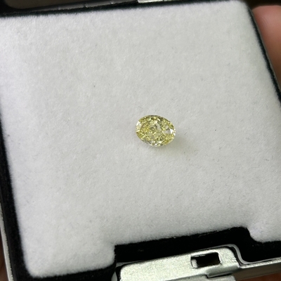 0.8ct Diamant cultivé en laboratoire CVD VS Hpht Coupe de poire jaune fantaisie