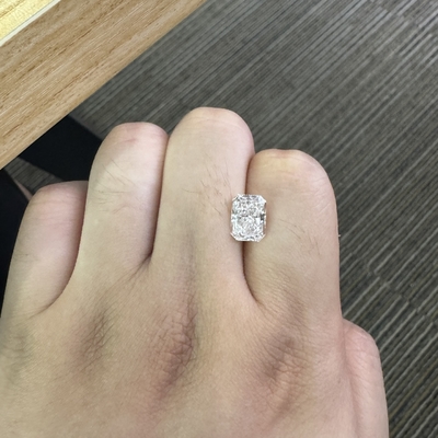 3.07ct Diamants cultivés en laboratoire coupé radiant F VS1 2EX N IGI OEM ODM