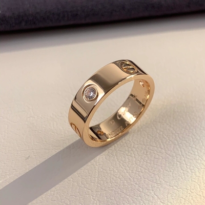 La bague de mariage 3 diamants 18 carats d'or 0,22 carats GH-SI1
