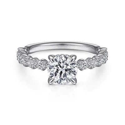 18K 14K 10K or réel personnalisé Chine usine 1 carat 2 carats DEF VVS VS Lab créé diamant bague de fiançailles
