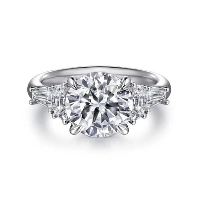 Personnalisation personnalisée GIA IGI Certifié 1 carat HPHT Lab Diamond Ring Bijoux AU750 18K Lab Cultivé Diamant Engagement Ri