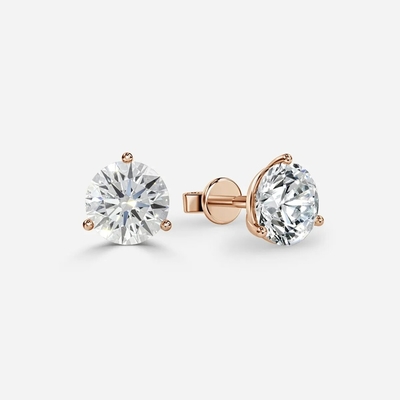 Des boucles d'oreilles en diamant de laboratoire 2 carats 18K 14K 10K 9K Platine
