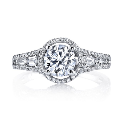 18K 14K 10K 9K Platine Halo Laboratoire créé diamant bague de fiançailles 1 à 3 carats