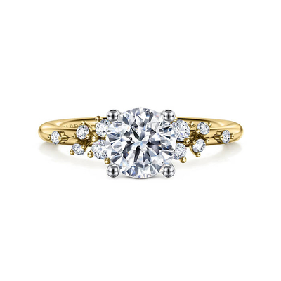 18K 14K 10K or massif bijoux personnalisés VVS Clarité CVD Ronde coupe Eternité Ring Diamant de laboratoire