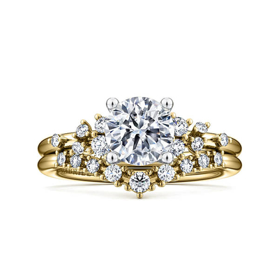Lab Diamond Wedding Band VVS Clarité HPHT Ronde découpée en laboratoire Anneau de diamant cultivé
