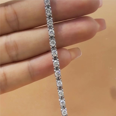 Brassières en or massif Clarité CVD Coupe ronde Bezel Lab Cultivé Brassières en diamant 18K 14K 10K Type métallique